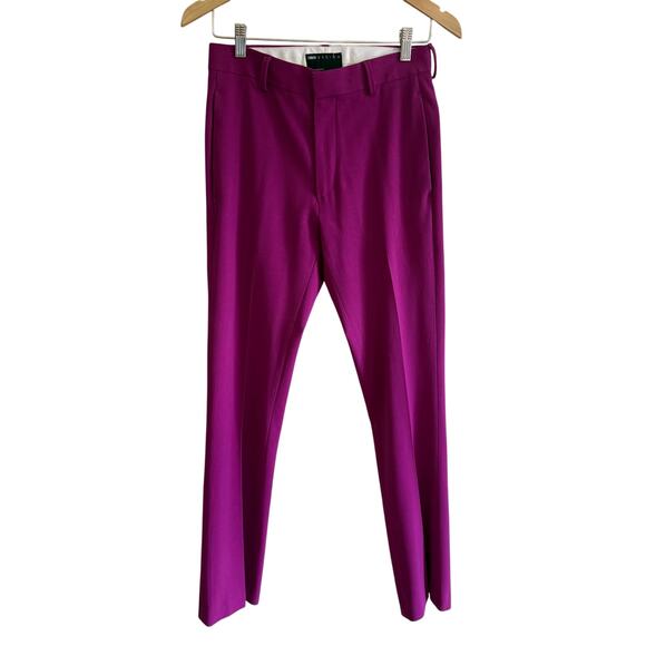 ASOS Design Dress Pants Women SZ 28" X 32" Magenta Orchid Career Work Slacks - Picture 1 of 6